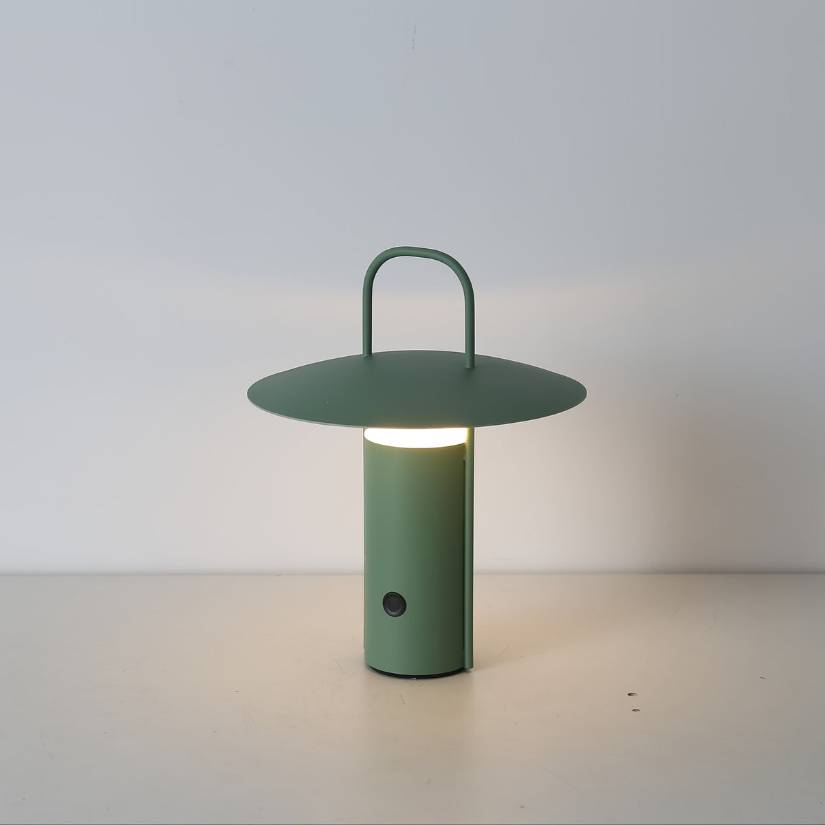 Portable Rechargeable Space Table Lamp with Touch Dimming, 2000mAh Battery and Matte Metal Body