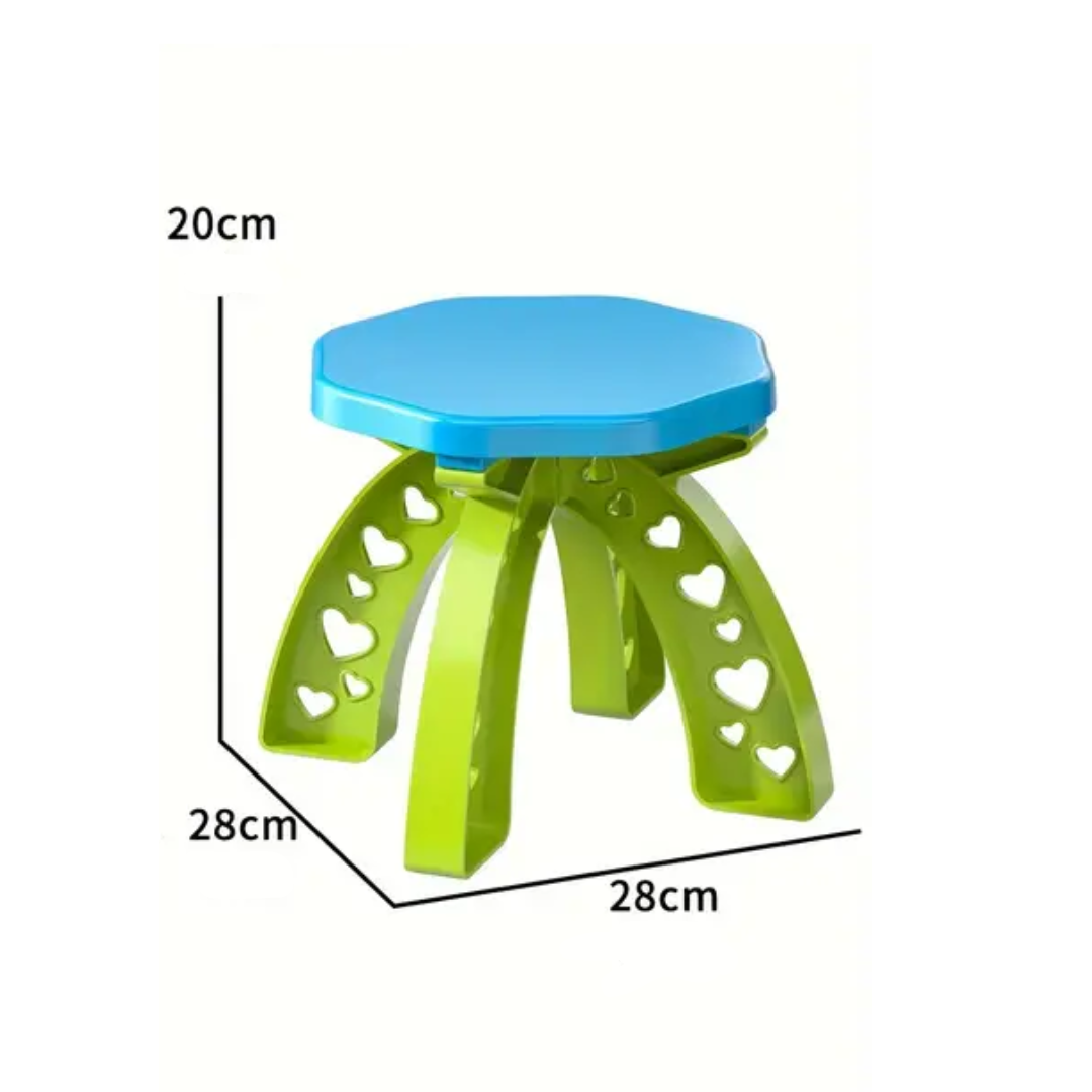 Multi-Level Outdoor Water Play Table with Waterfall, Figures and Accessories for Kids
