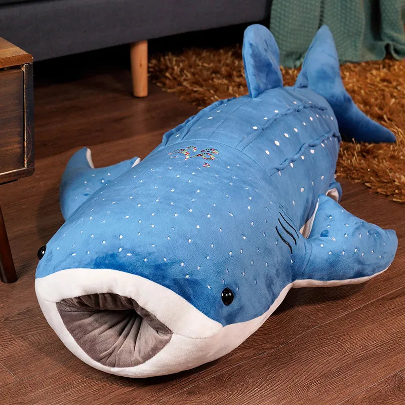 Giant Whale Shark Plush Toy, Soft Cuddly Ocean Animal Soft Toy in 5 Sizes from 50 cm to 150 cm