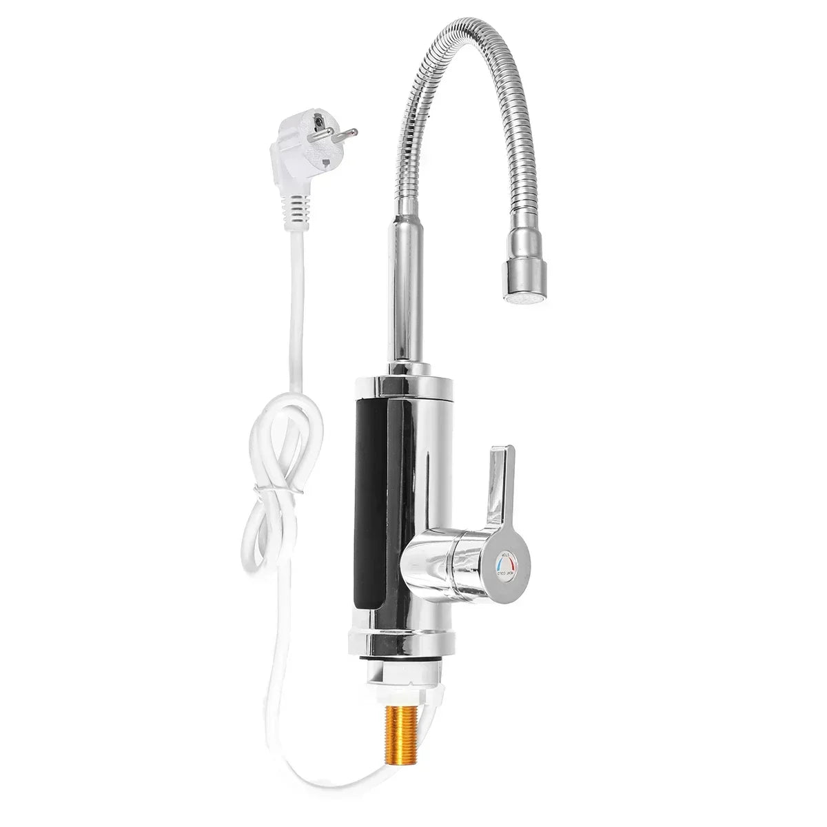 3000W Instant Electric Hot Water Tap with LED Temperature Display, Warm Water in Seconds