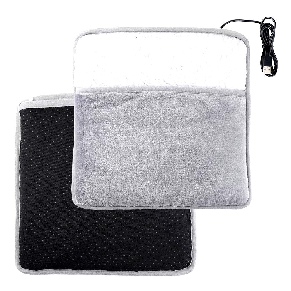 USB Heated Foot Warmer Electric Foot Heater with Soft Flannel Lining and 40°C Warmth for Home Car