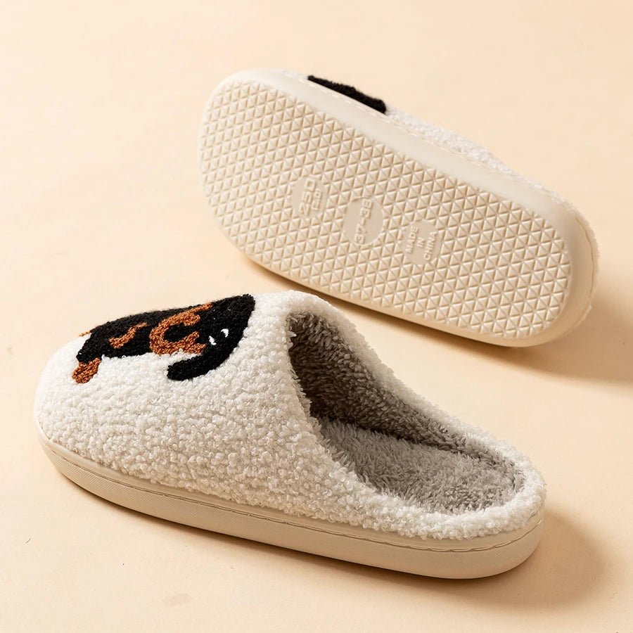 Dachshund Print Slippers for Women - Cozy Soft Cotton House Shoes, Warm Indoor Wear