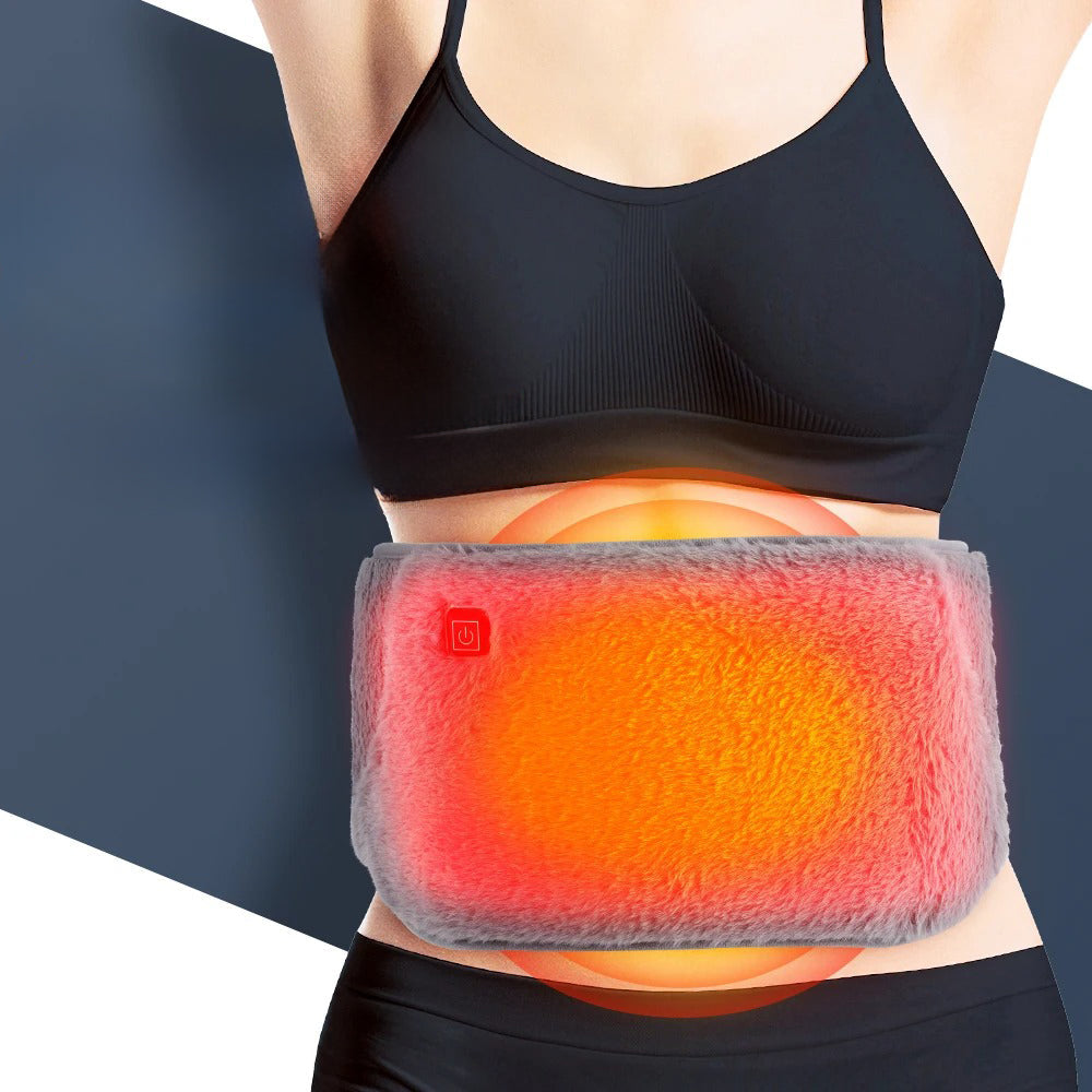 Electric Heating Belt with USB Power, Adjustable Heat Settings and Hand Warmer Pocket