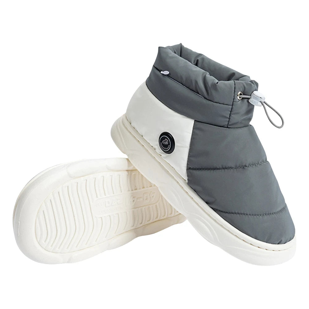 Rechargeable Heated Shoes with Three Heat Levels Non Slip Sole Warming Slippers Sizes US 5 to 12