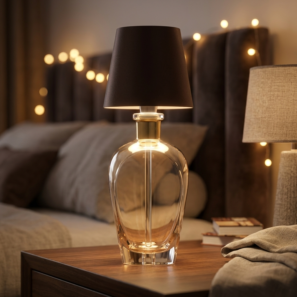 Bottle Lamp - Brown lifestyle