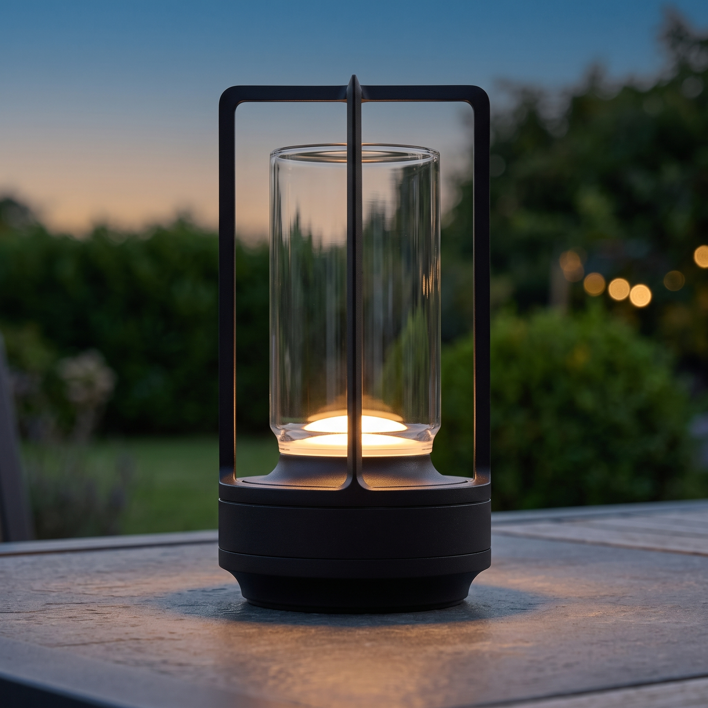 Outdoor lantern lamp - Black - lifestyle