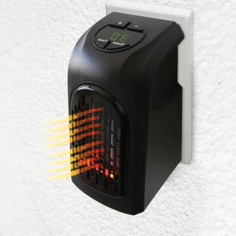 Portable Plug In Electric Heater with Two Stage Rapid Heat Under 370W Small Room Space Heater