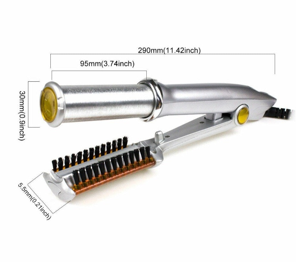 InStyler Rotating Hair Styler, 2-in-1 Curling Iron and Straightener with Ionic Bristles