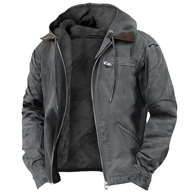 Men's Padded Outdoor Everyday Jacket - Insulated Layering Coat
