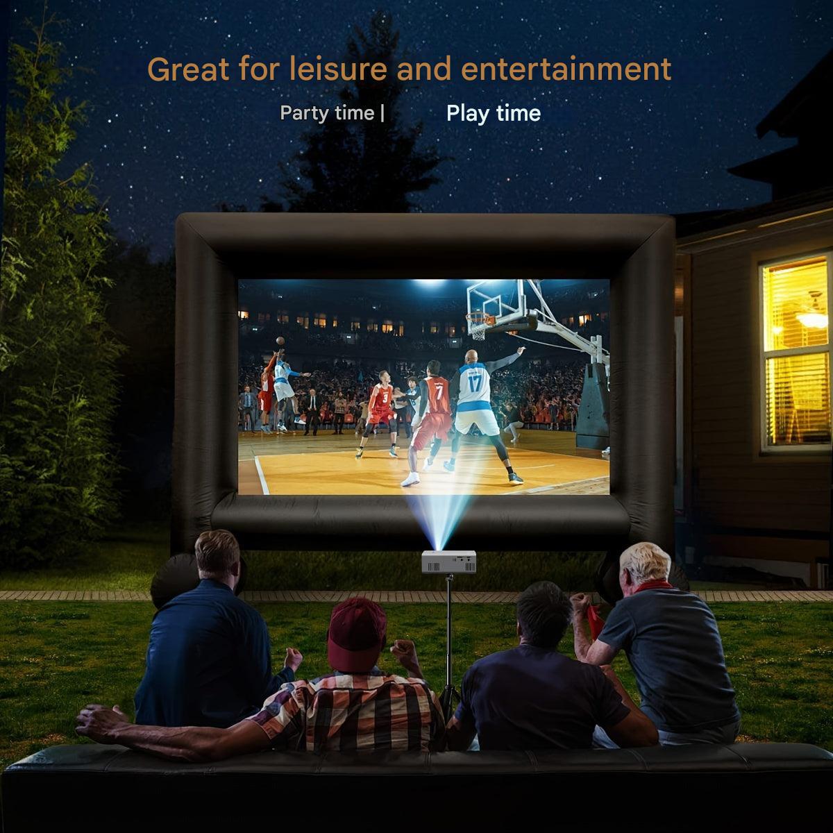 Mini HD Projector, 3000 Lumen - Portable Home & Outdoor Cinema with USB & HDMI Input