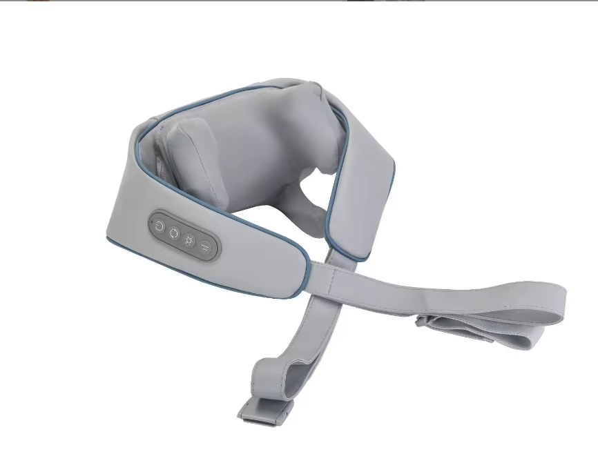 Shiatsu Neck and Shoulder Massager with Deep Kneading Nodes and Heat Function