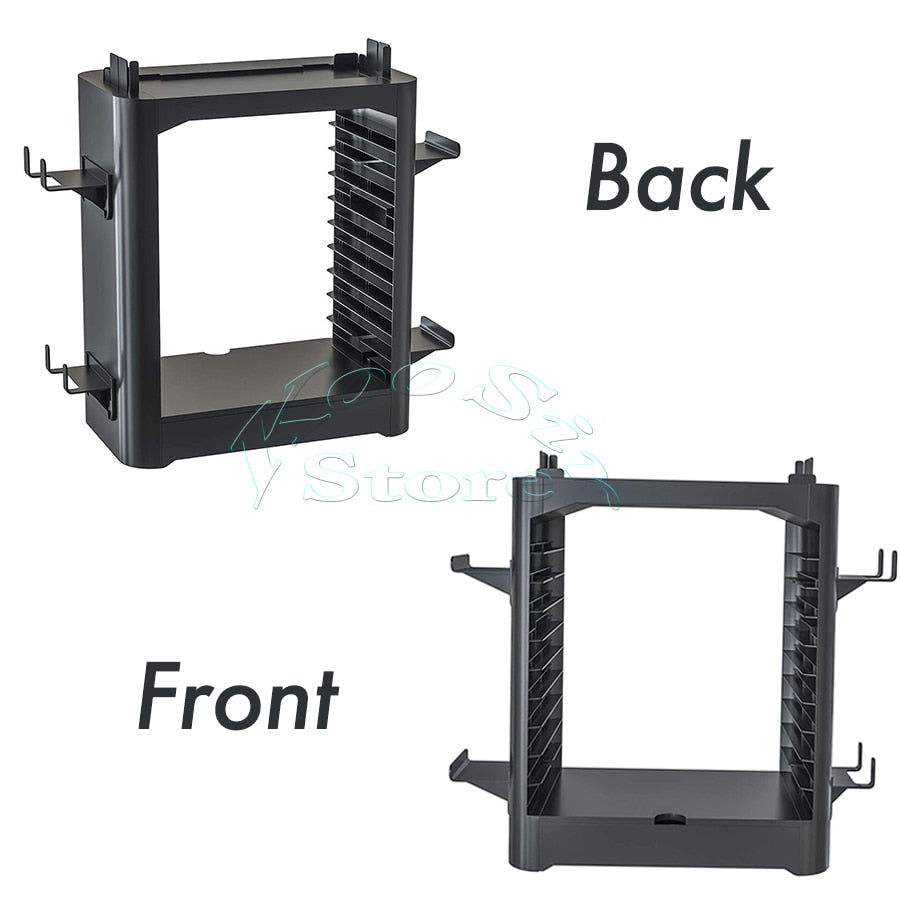 Nintendo Switch Storage Stand with Game Slots and Controller Hooks Organizer Tower