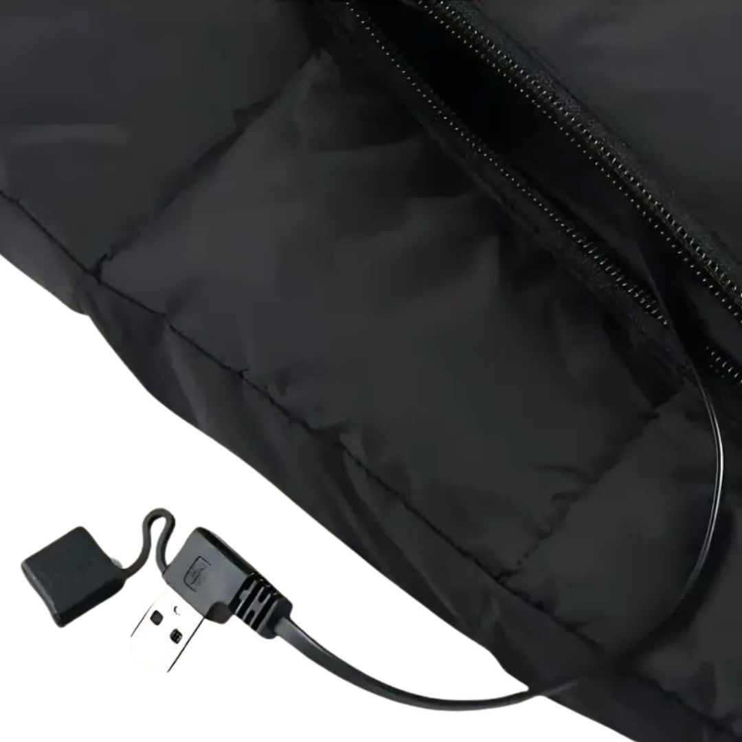 Womens Heated Gilet with Nine Heating Zones Three Heat Settings USB Power Bank Powered Vest