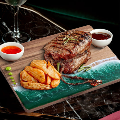 Wave Resin Acacia Cutting Board