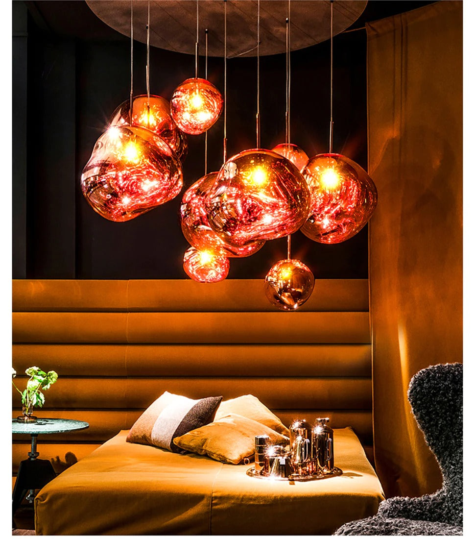Modern LED Pendant Light in Metal and PVC, Minimalist Ceiling Light for Kitchens and Dining Rooms
