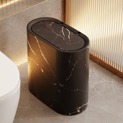 Marble Pattern Trash Can