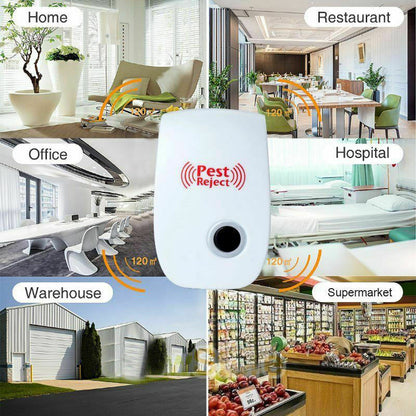 Ultrasonic Squirrel and Pest Deterrent for Indoor Use, Chemical Free with Changing Frequency Mode
