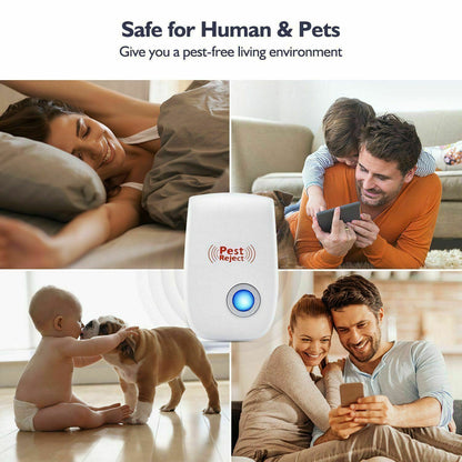 Ultrasonic Squirrel and Pest Deterrent for Indoor Use, Chemical Free with Changing Frequency Mode