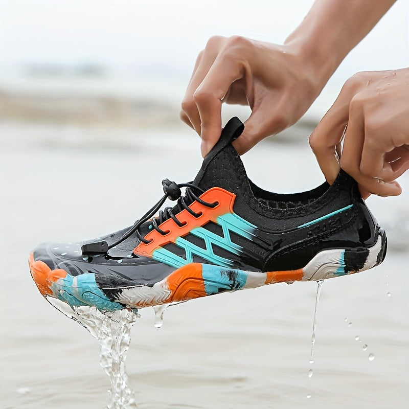 Quick Dry Water Shoes with Grippy Rubber Sole and Breathable Upper for Beach, River and Hiking