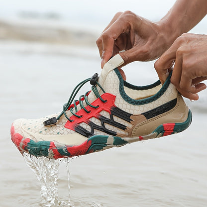 Quick Dry Water Shoes with Grippy Rubber Sole and Breathable Upper for Beach, River and Hiking
