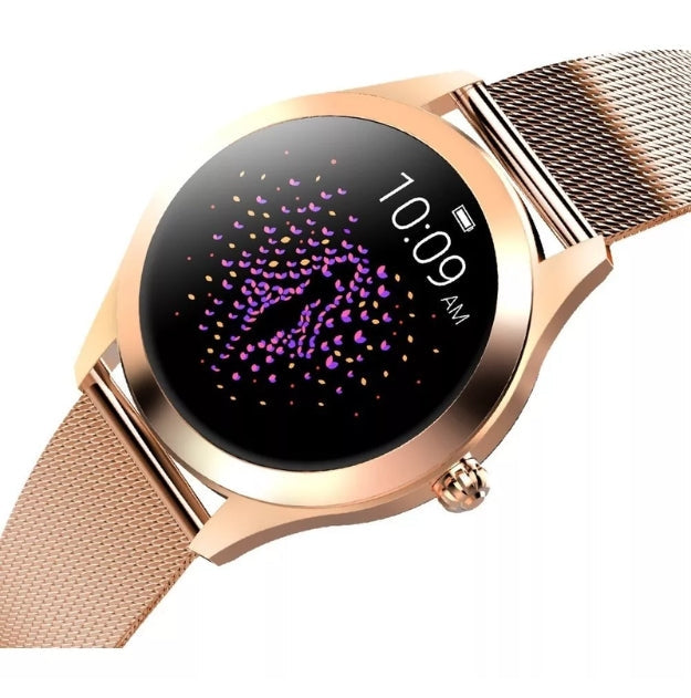 Women's Smartwatch with Heart Rate, Sleep Tracking and Call Notifications, Elegant Metallic Finish