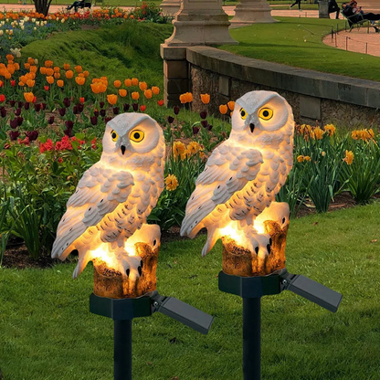 Solar Owl Pathway Light