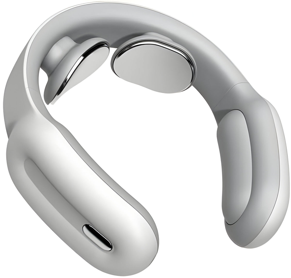 Pulse and Heat Neck Massager with Remote Control Fifteen Intensity Levels Cordless Portable