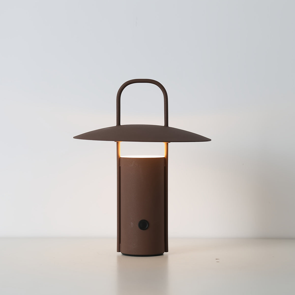 Portable Rechargeable Space Table Lamp with Touch Dimming, 2000mAh Battery and Matte Metal Body