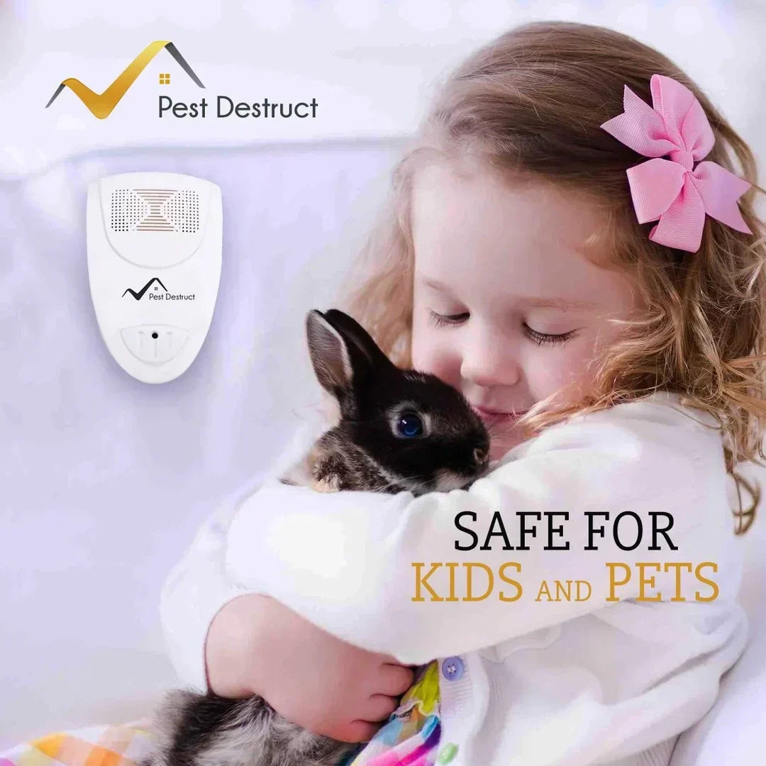 Ultrasonic Bed Bug and Insect Repeller, Chemical Free Quiet Pest Deterrent for Bedrooms and the Home
