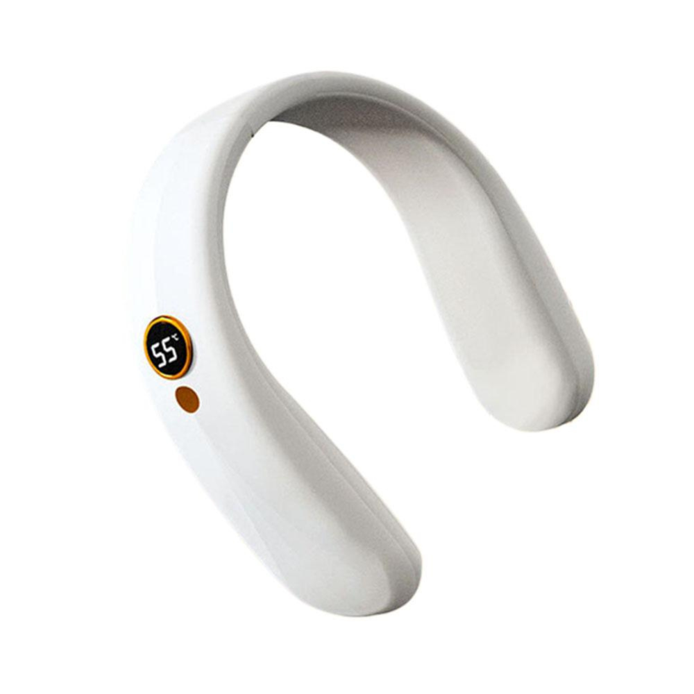 Portable Heated Neck Warmer Fan Rechargeable Wireless Wearable Neck Heater with Four Heat Levels