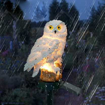 Solar Owl Pathway Light