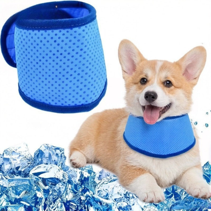 Adjustable Pet Cooling Scarf for Dogs and Cats, Instant Ice Cooling Breathable Bandana, S to XL