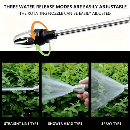 AQUAFORCE High-Pressure Garden Water Gun with Foam Cannon Attachment for Car Washing