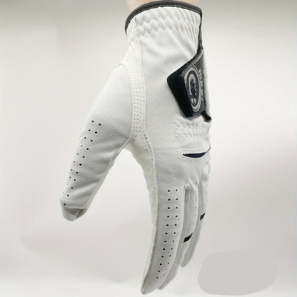 Left Hand Golf Glove in Soft Sheepskin Leather with Anti Slip Grip and Breathable Comfortable Fit