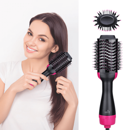 Multi-Function Hot Air Brush and Styler with Ionic Technology and Overheat Protection