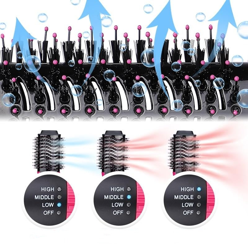 Multi-Function Hot Air Brush and Styler with Ionic Technology and Overheat Protection