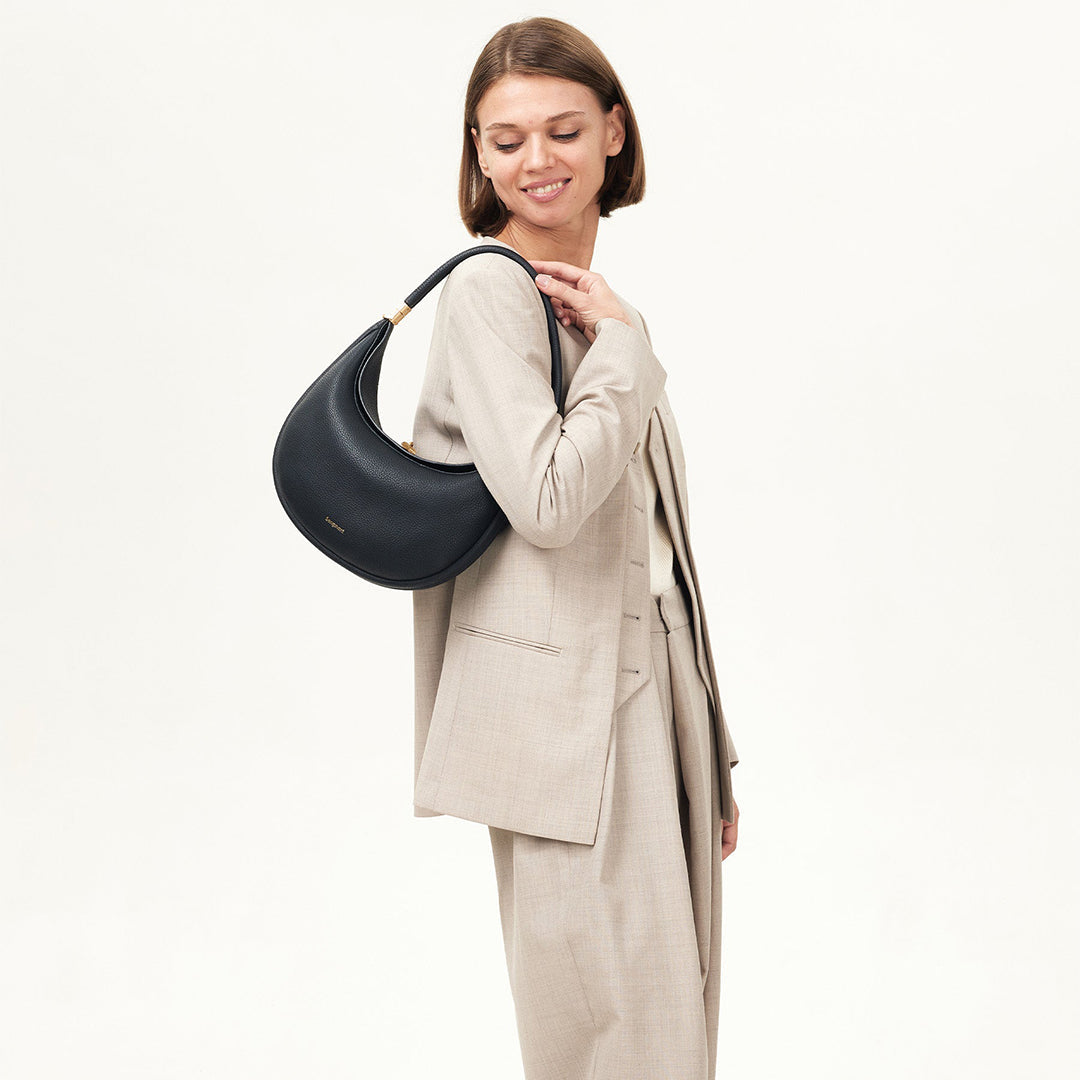 Full Grain Leather Daily Bag with Microfibre Lining, Adjustable Strap and Four Way Carry Options