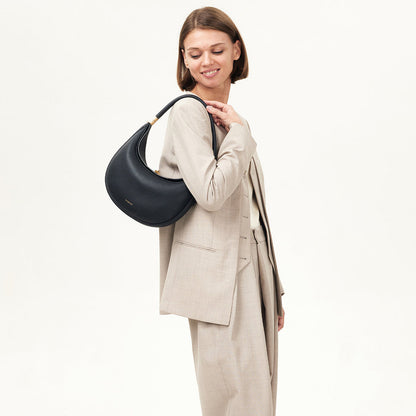 Full Grain Leather Daily Bag with Microfibre Lining, Adjustable Strap and Four Way Carry Options