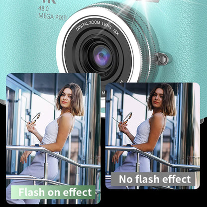 4K Digital Camera Flip Screen
