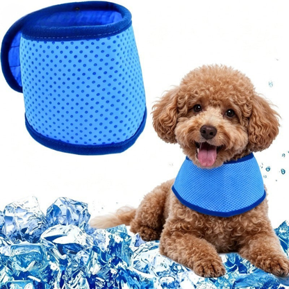 Adjustable Pet Cooling Scarf for Dogs and Cats, Instant Ice Cooling Breathable Bandana, S to XL