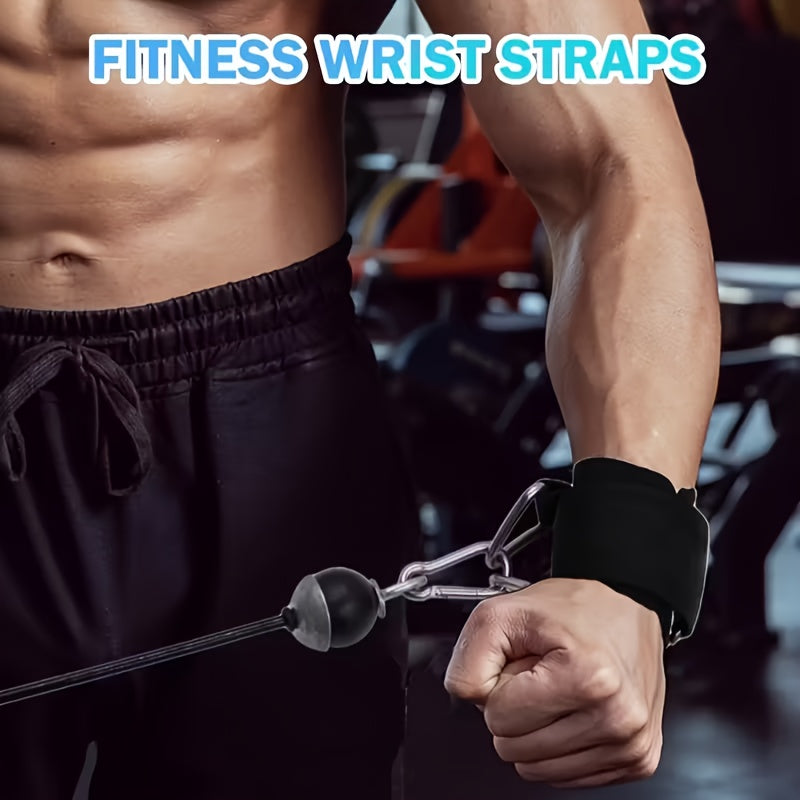 Adjustable Anti Slip Weight Lifting Wrist Straps in Durable Nylon for Deadlifts, Rows and Pull Ups