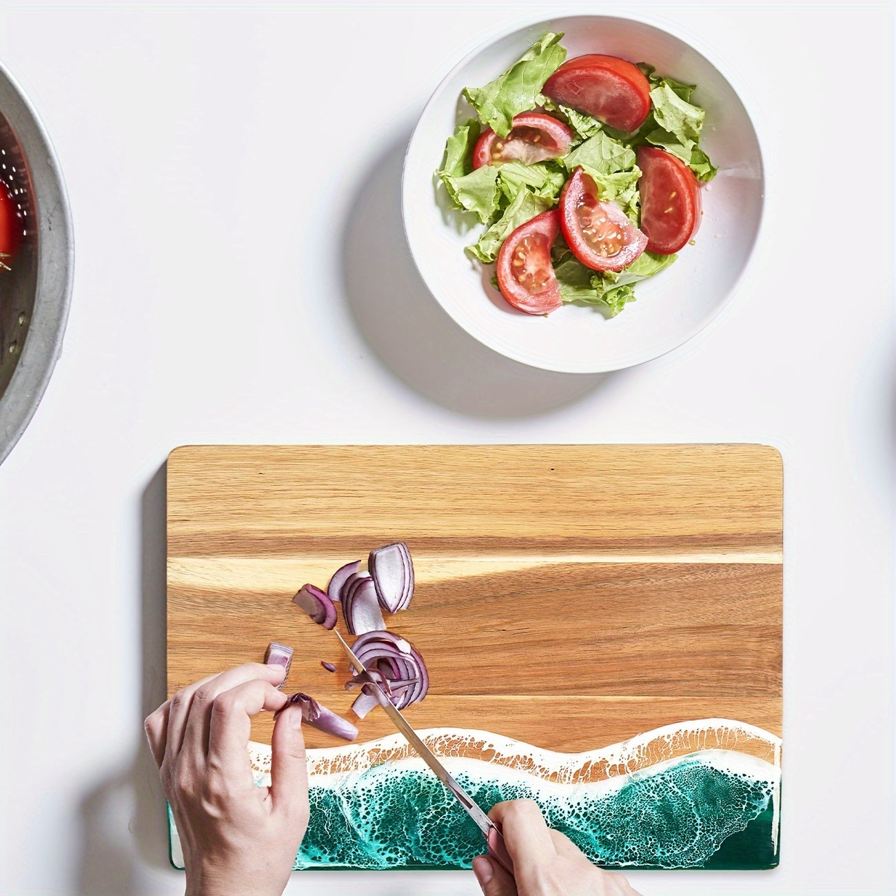 Wave Resin Acacia Cutting Board