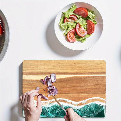 Wave Resin Acacia Cutting Board