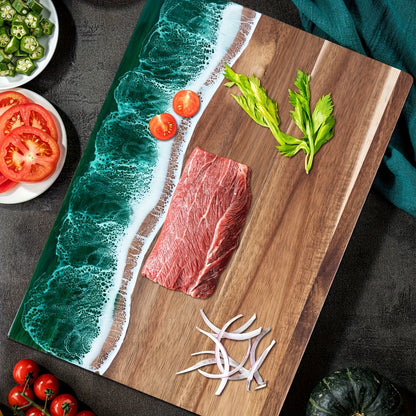 Wave Resin Acacia Cutting Board