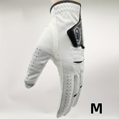 Left Hand Golf Glove in Soft Sheepskin Leather with Anti Slip Grip and Breathable Comfortable Fit