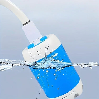 Portable USB Rechargeable Shower Pump with Adjustable Water Flow Cordless Camping Shower Head