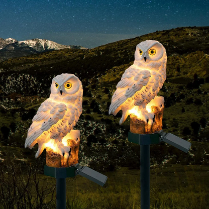 Solar Owl Pathway Light