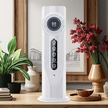 USB Portable Cooling Fan with Humidifier, 6 Speed Quiet Desk Air Cooler with 6 Hour Timer for Home