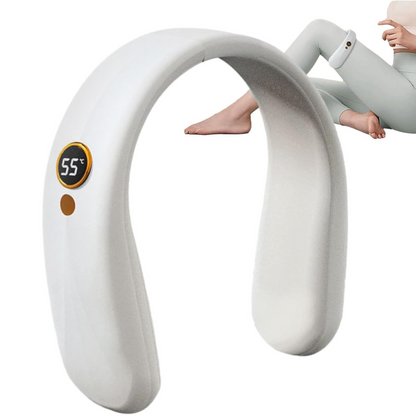 Portable Heated Neck Warmer Fan Rechargeable Wireless Wearable Neck Heater with Four Heat Levels