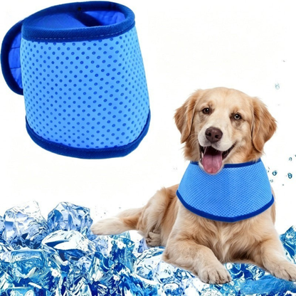 Adjustable Pet Cooling Scarf for Dogs and Cats, Instant Ice Cooling Breathable Bandana, S to XL